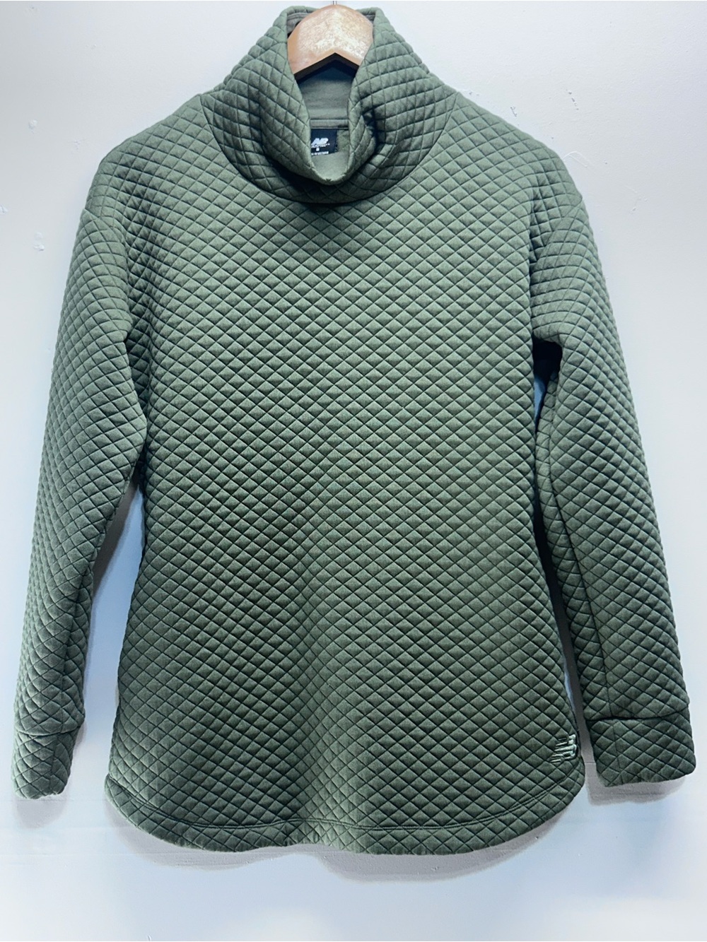 New Balance Green Heat Loft Quilted Tunic Top S